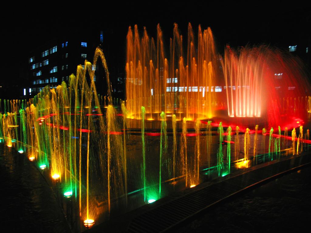 喷泉夜景1